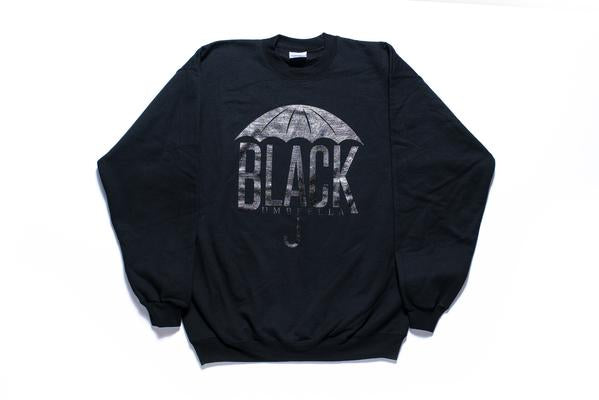 Black Umbrella Black Crewneck