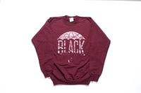 Black Umbrella Maroon Crewneck