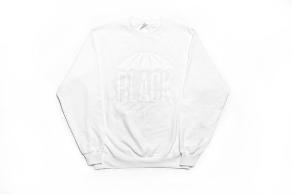 Black Umbrella White Crewneck