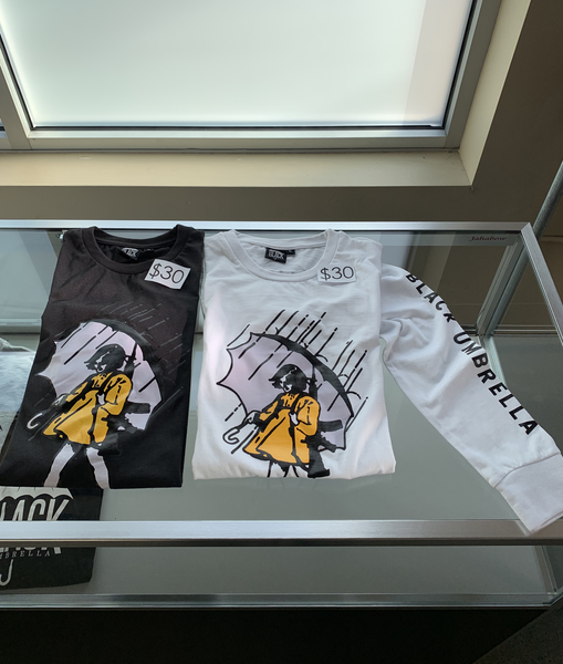 Black Umbrella Salt Girl Long Sleeve